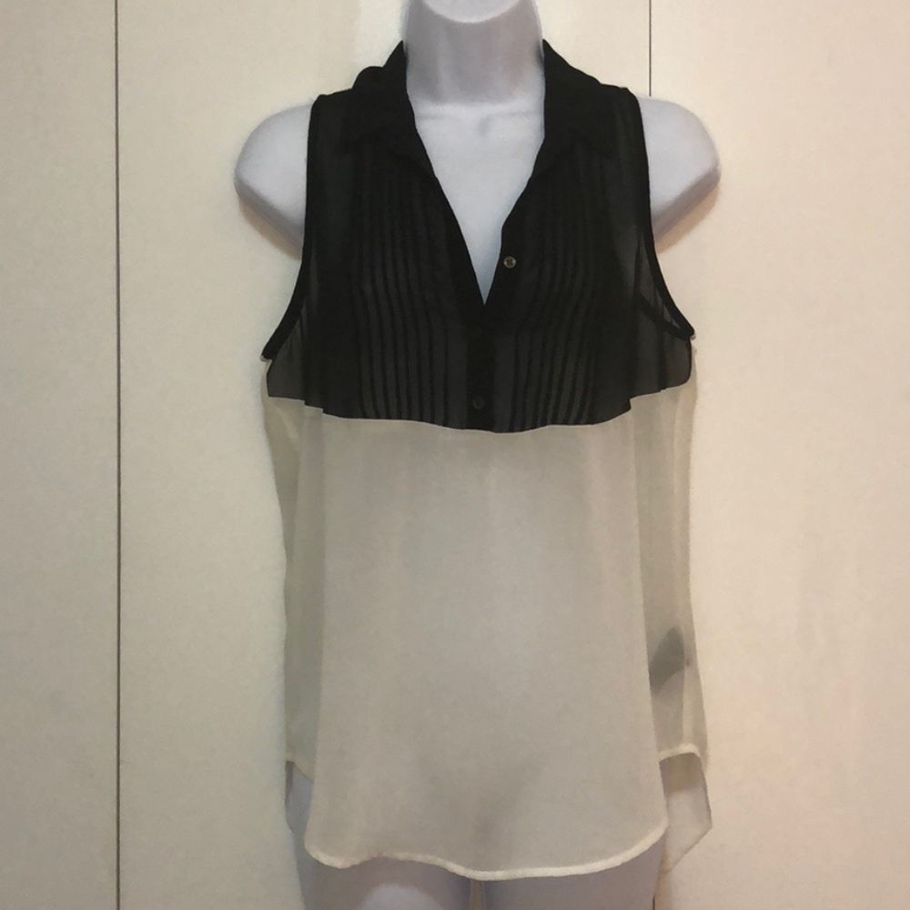 PJK Patterson J. Kincaid Two-Tone Blouse